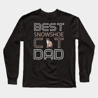 Best Snowshoe Cat Dad Long Sleeve T-Shirt